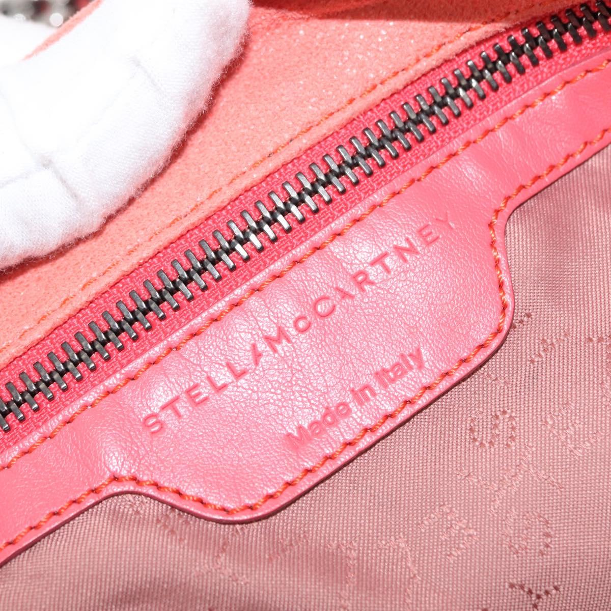 Stella MacCartney Falabella Chain Shoulder Bag Suede Orange 234387 Auth 145515