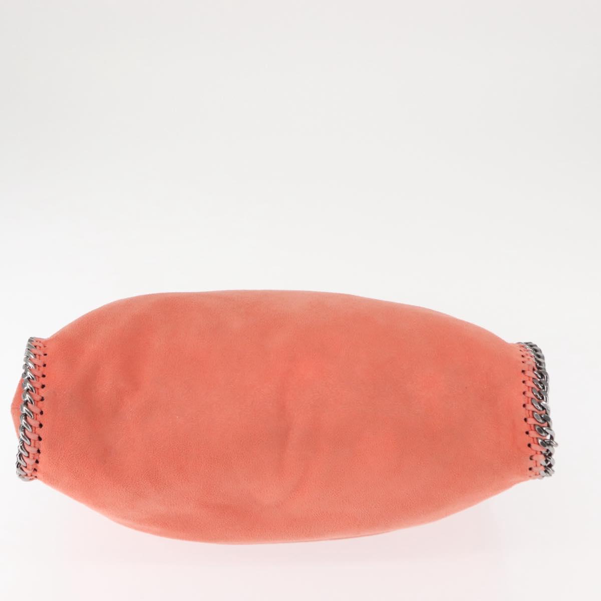 Stella MacCartney Falabella Chain Shoulder Bag Suede Orange 234387 Auth 145515