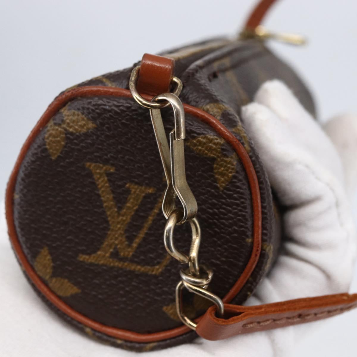 LOUIS VUITTON Monogram Papillon Pouch LV Auth 145526