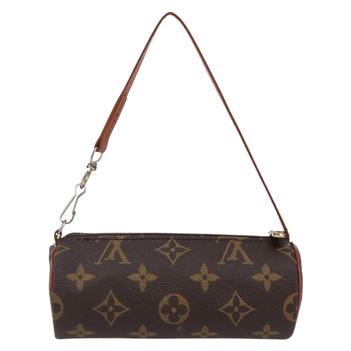 LOUIS VUITTON Monogram Papillon Pouch LV Auth 145526