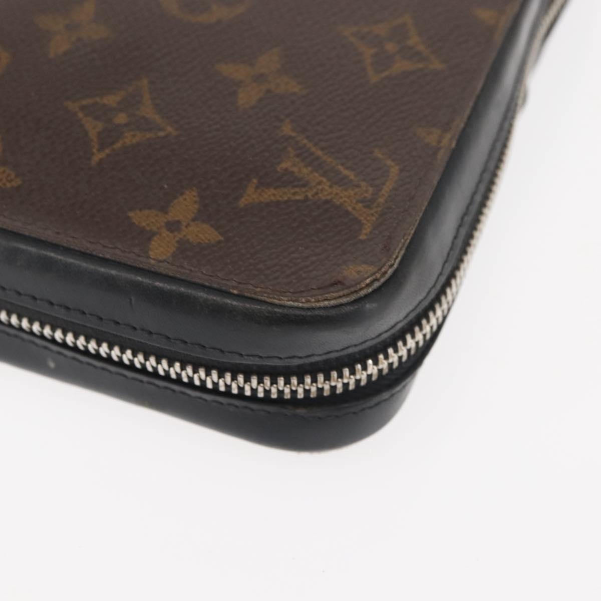 LOUIS VUITTON Monogram Macassar Zippy XL Long Wallet M61506 LV Auth 145534