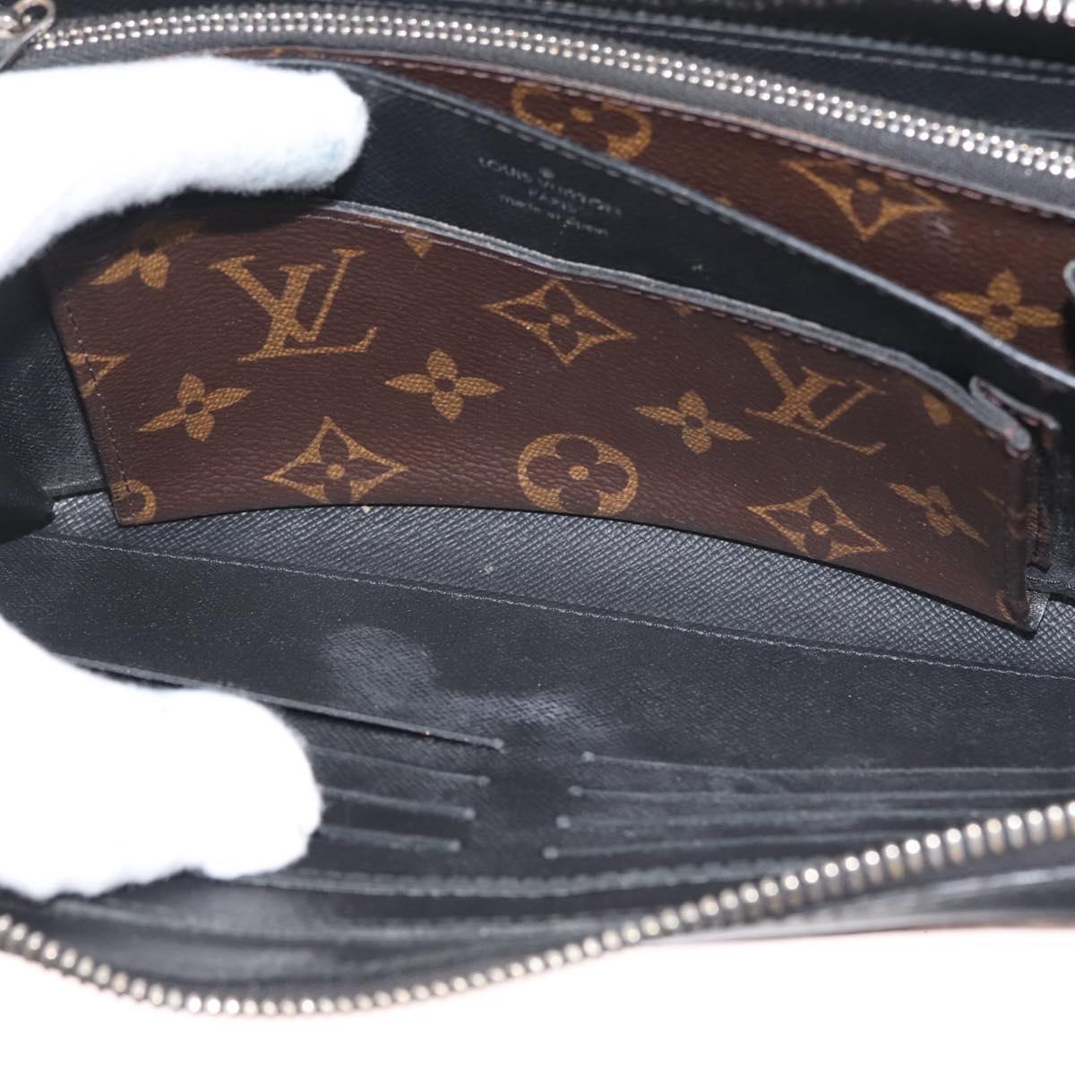 LOUIS VUITTON Monogram Macassar Zippy XL Long Wallet M61506 LV Auth 145534