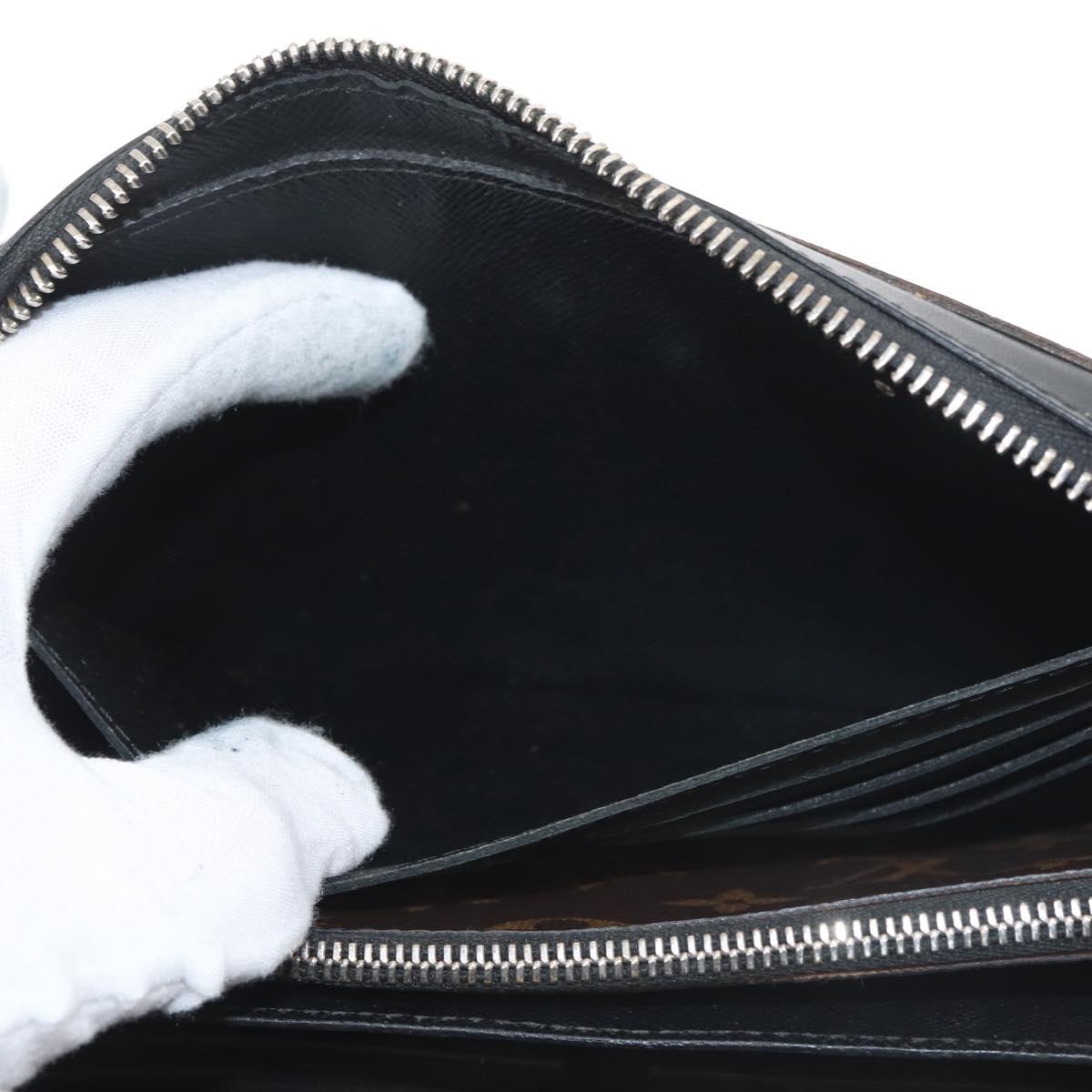 LOUIS VUITTON Monogram Macassar Zippy XL Long Wallet M61506 LV Auth 145534