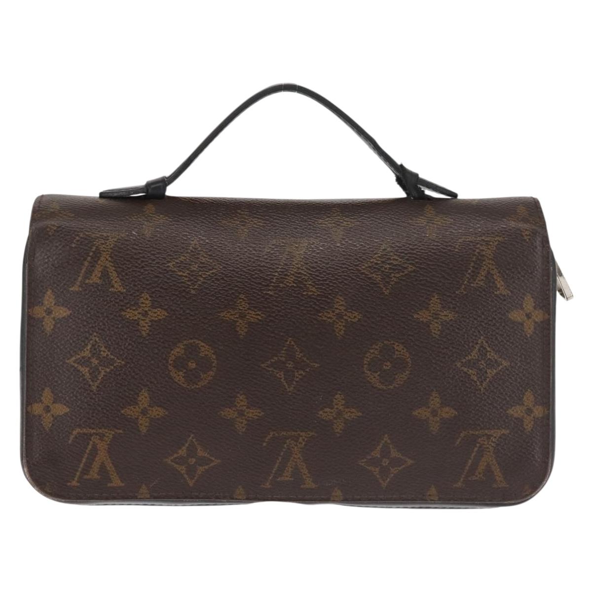 LOUIS VUITTON Monogram Macassar Zippy XL Long Wallet M61506 LV Auth 145534