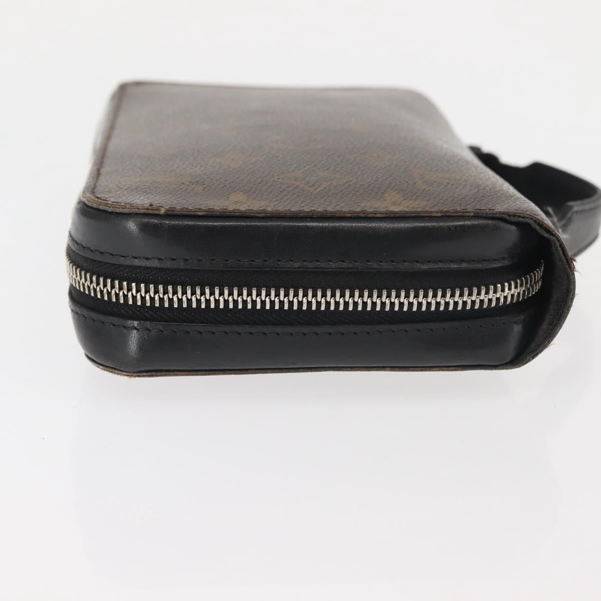 LOUIS VUITTON Monogram Macassar Zippy XL Long Wallet M61506 LV Auth 145534