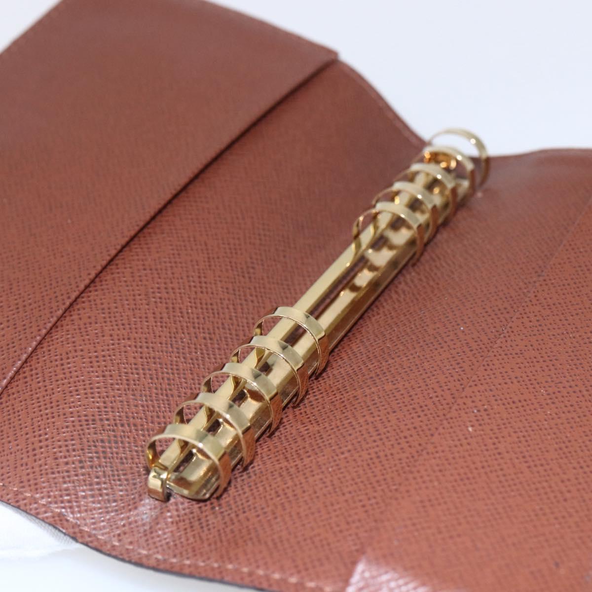 LOUIS VUITTON Monogram Agenda Partonaire PM Day Planner Cover R21029 Auth 145535