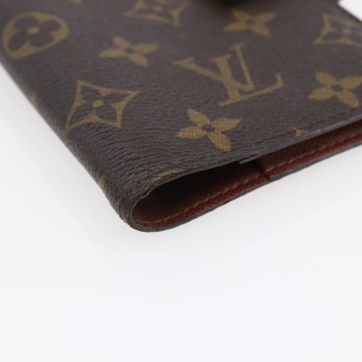 LOUIS VUITTON Monogram Agenda Partonaire PM Day Planner Cover R21029 Auth 145535