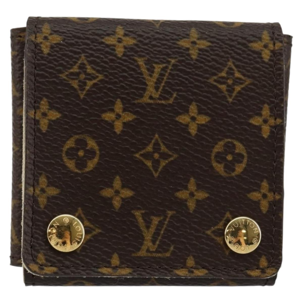 LOUIS VUITTON Monogram Jewelry case Jewelry Box LV Auth 145539