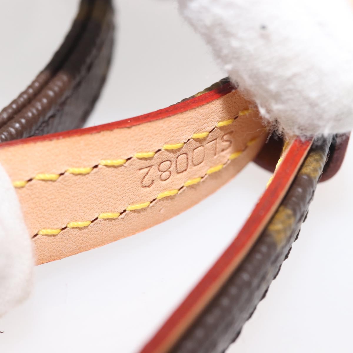 LOUIS VUITTON Monogram Less Baxter MM Dog Leash M58056 LV Auth 145540