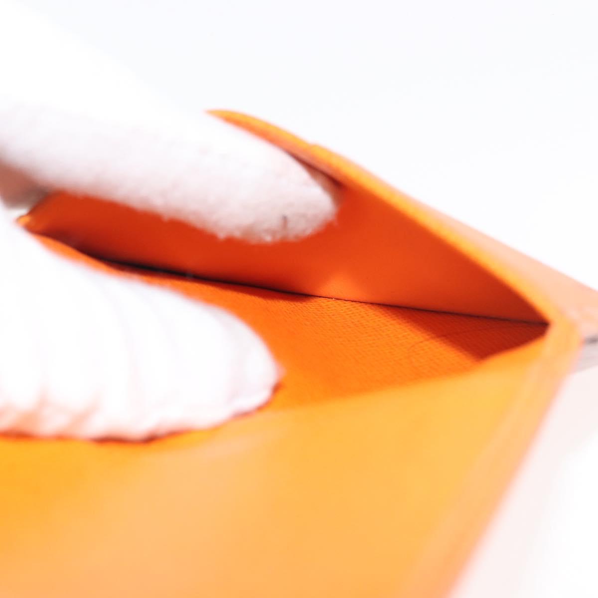 LOUIS VUITTON Epi Organizer De Poch Card Case Orange M6358H LV Auth 145541
