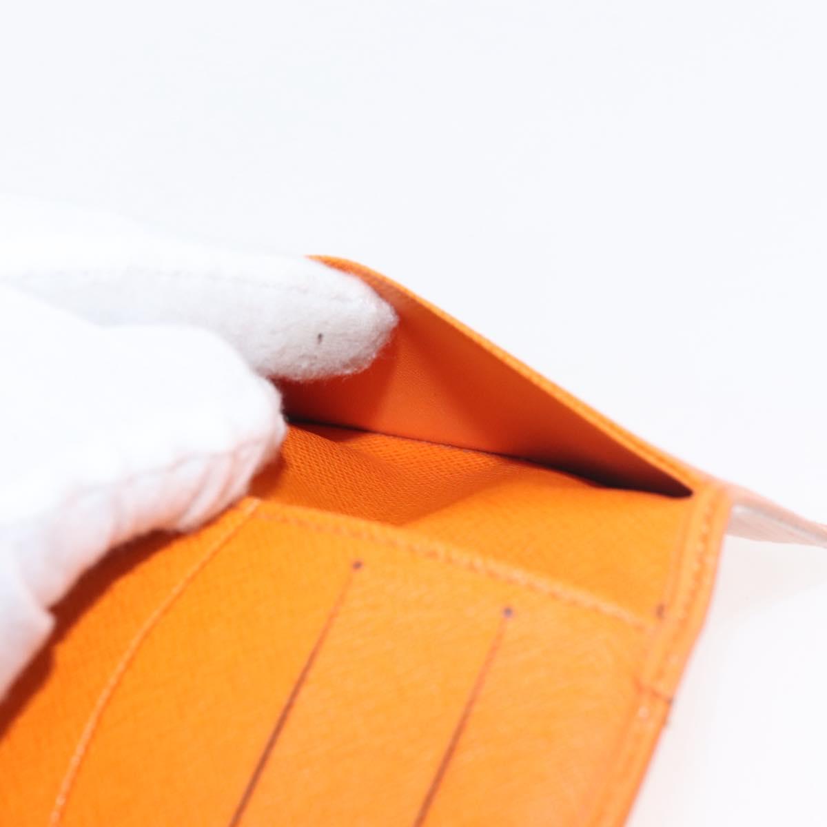 LOUIS VUITTON Epi Organizer De Poch Card Case Orange M6358H LV Auth 145541