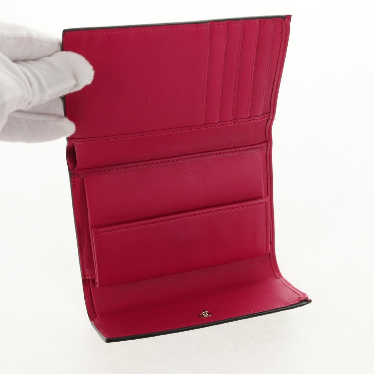 FENDI Zucca Canvas Trifold Wallet Multicolor Gold Auth 145553V