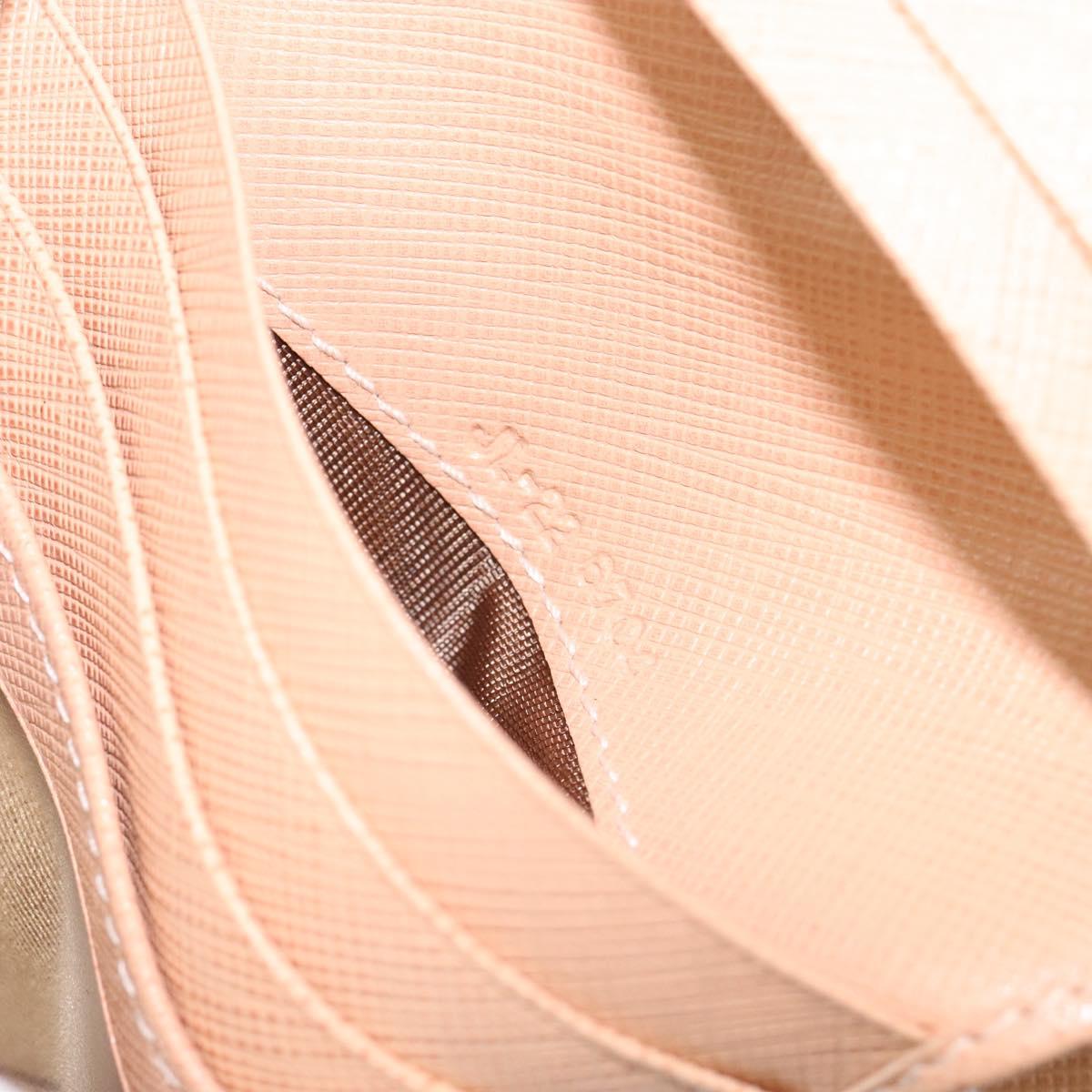 Salvatore Ferragamo Gancini Bifold Wallet Leather Pink Auth 145554