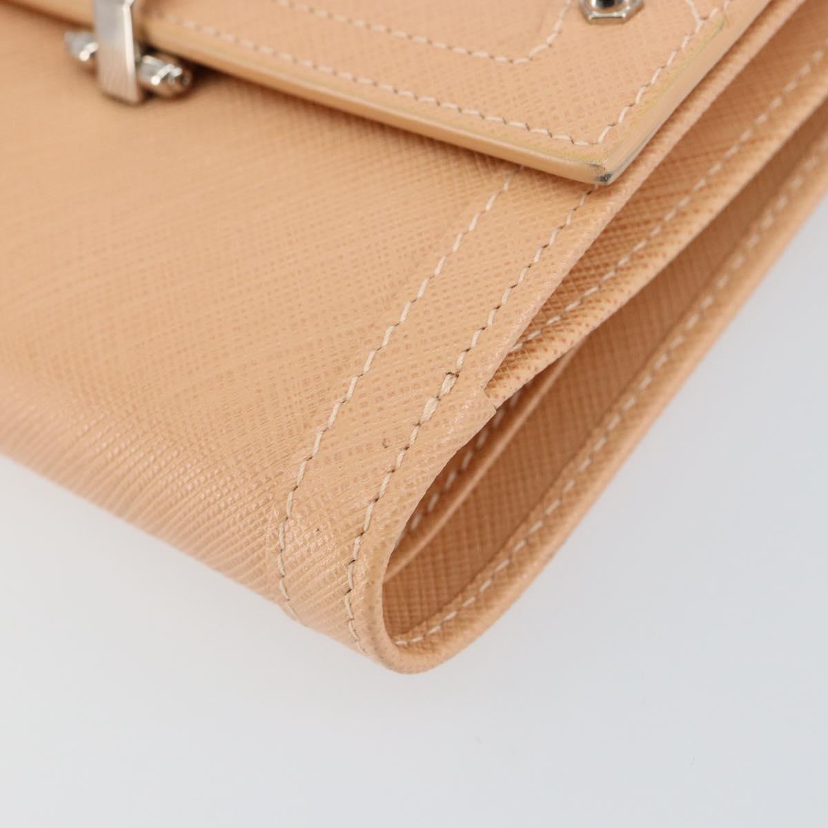 Salvatore Ferragamo Gancini Bifold Wallet Leather Pink Auth 145554