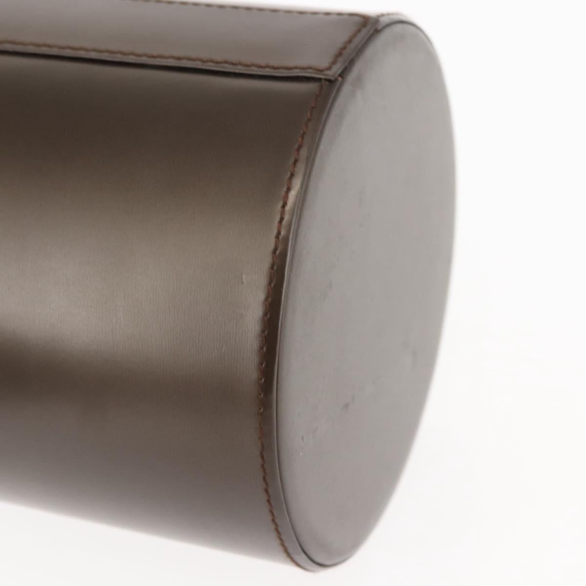 LOEWE Hand Bag Leather Brown Auth 145559