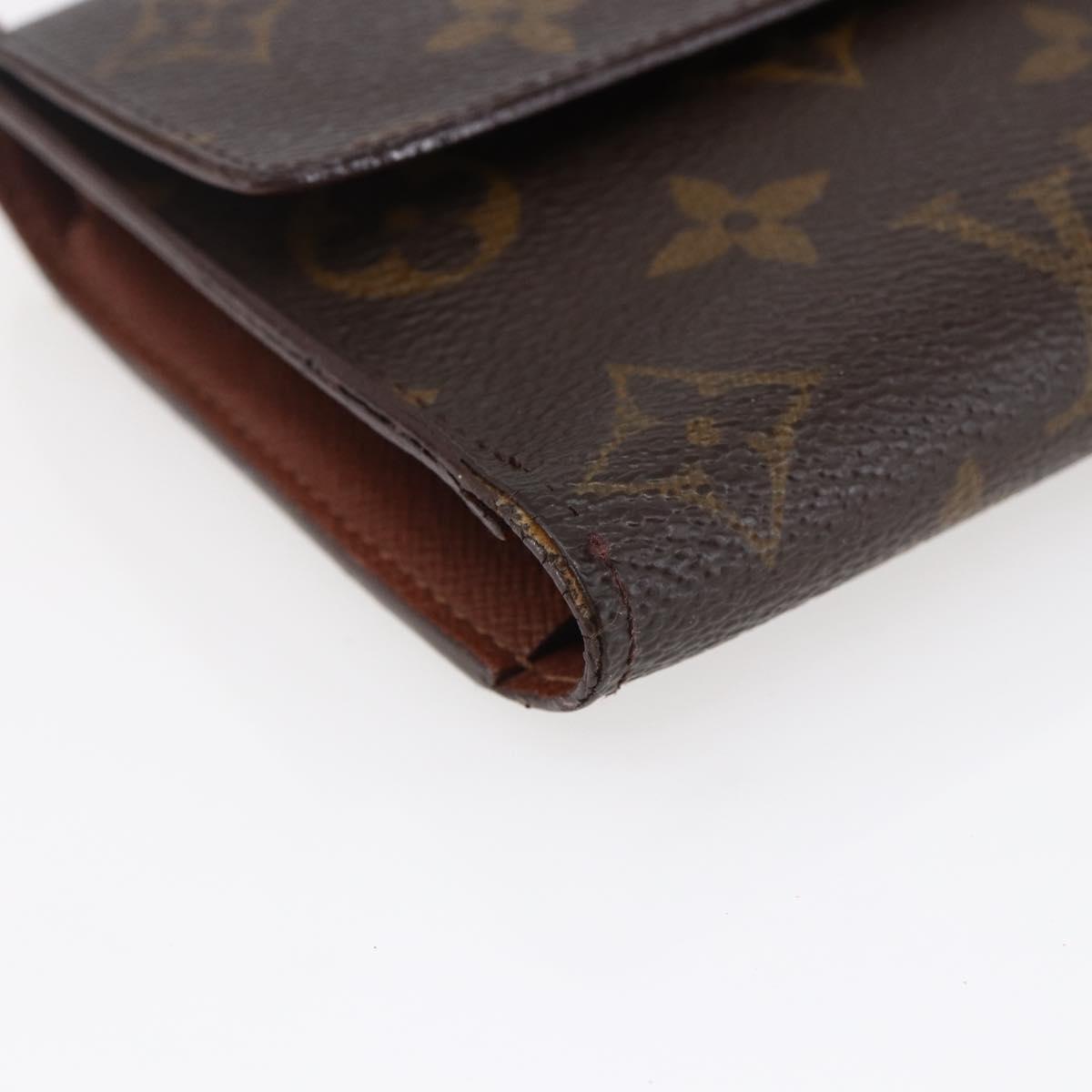 LOUIS VUITTON Monogram Portefeuille International Wallet M61217 Auth 145565