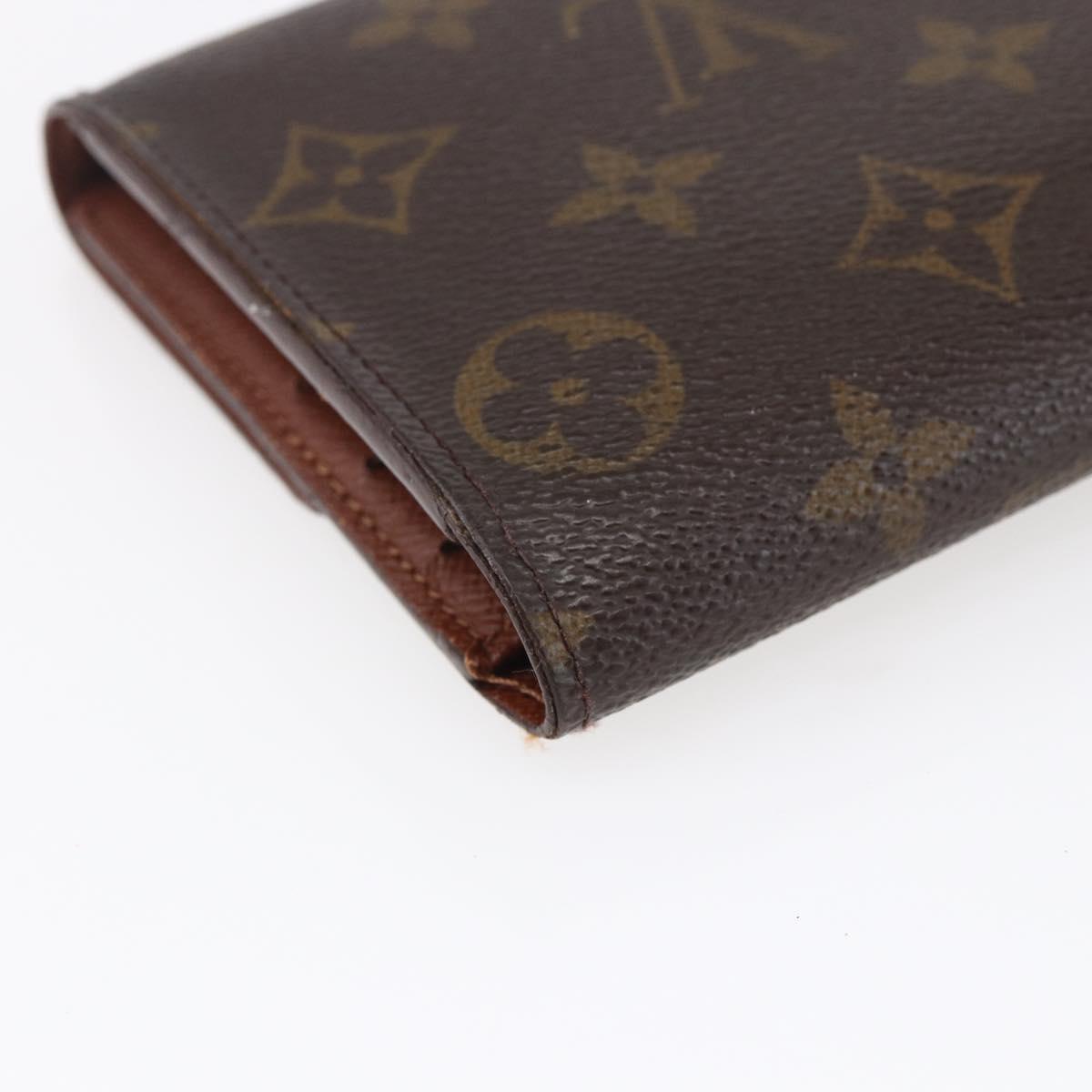 LOUIS VUITTON Monogram Portefeuille International Wallet M61217 Auth 145565