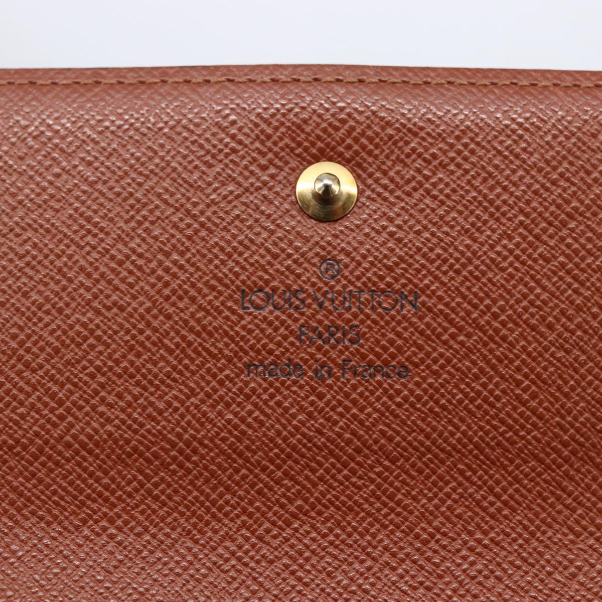 LOUIS VUITTON Monogram Portefeuille International Wallet M61217 Auth 145565