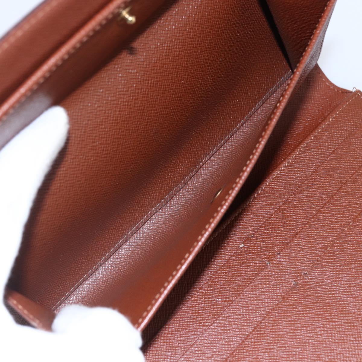 LOUIS VUITTON Monogram Portefeuille International Wallet M61217 Auth 145565