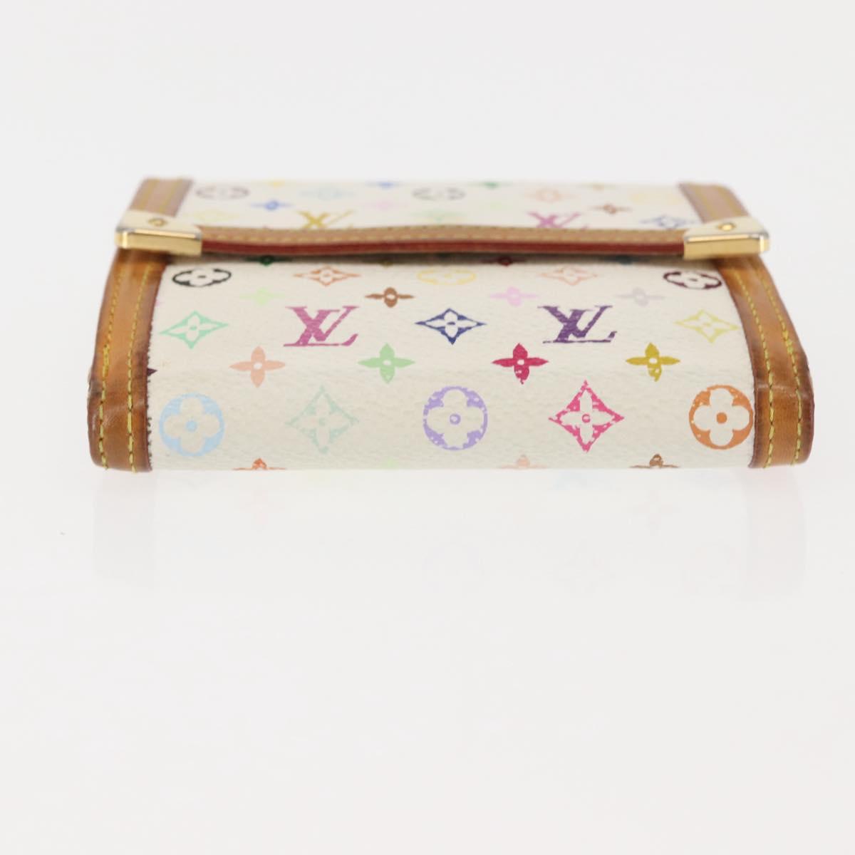 LOUIS VUITTON Multicolor Porte Monnaie Billets Cartes Credit M92983 Auth 145566