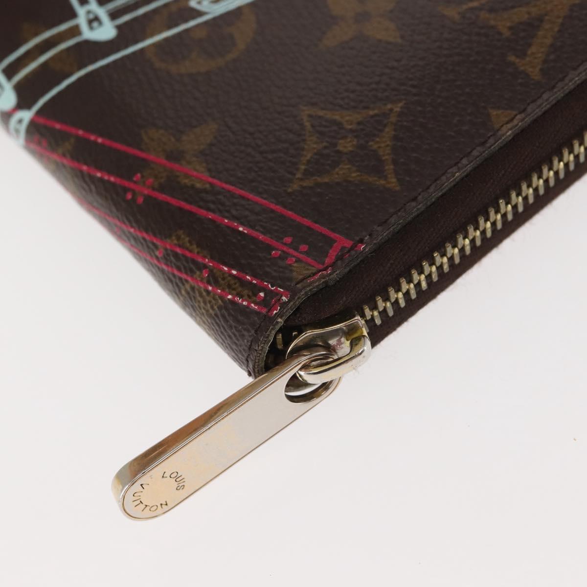 LOUIS VUITTON Monogram 2014 Christmas Only Zippy Wallet M58507 LV Auth 145567