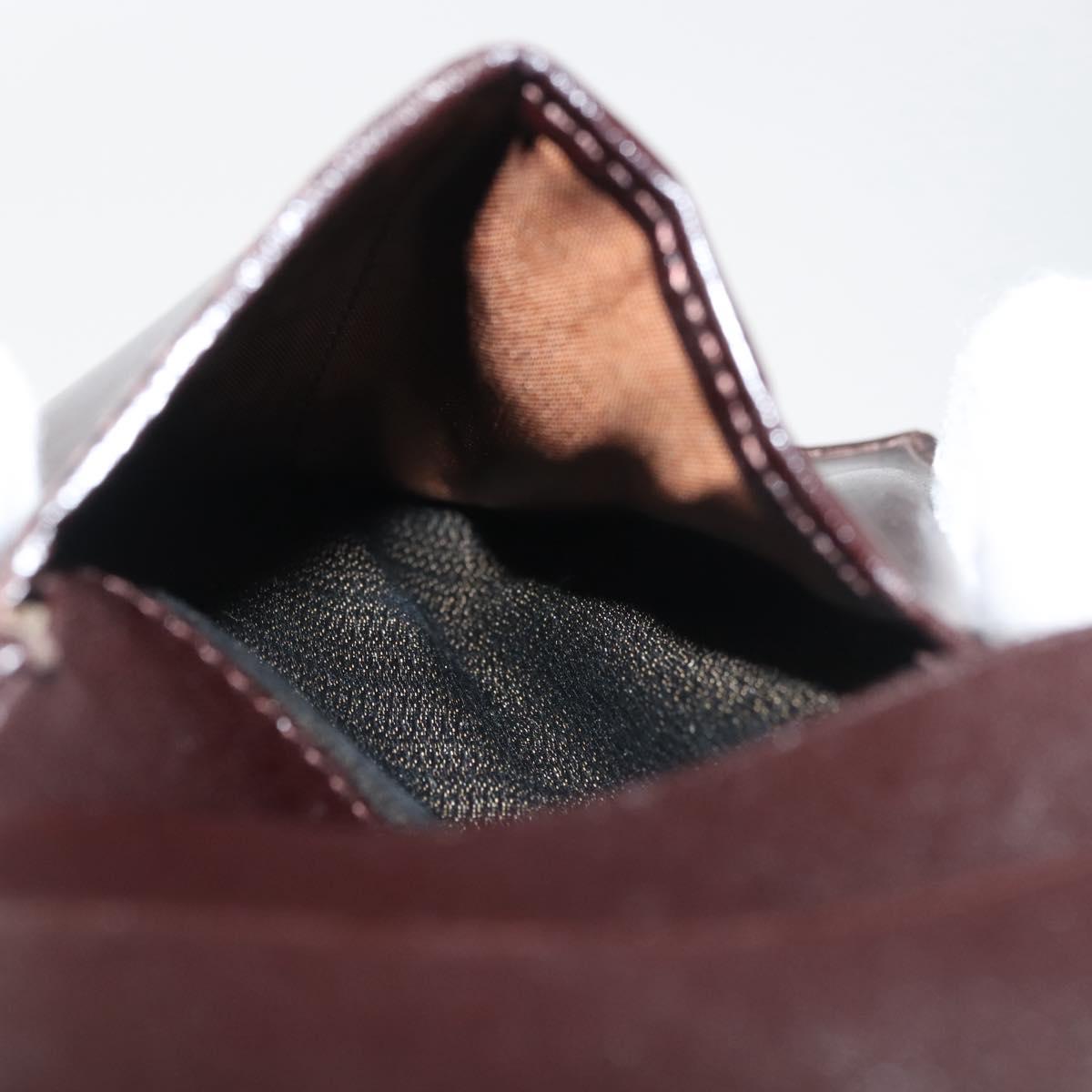 FENDI Zucca Canvas Bifold Wallet Black Brown Auth 145571