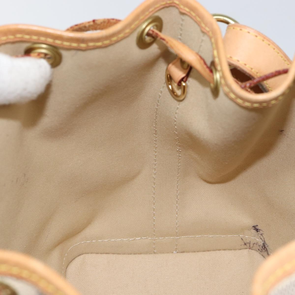 LOUIS VUITTON Damier Azur Noe BB Shoulder Bag N41220 LV Auth 145590