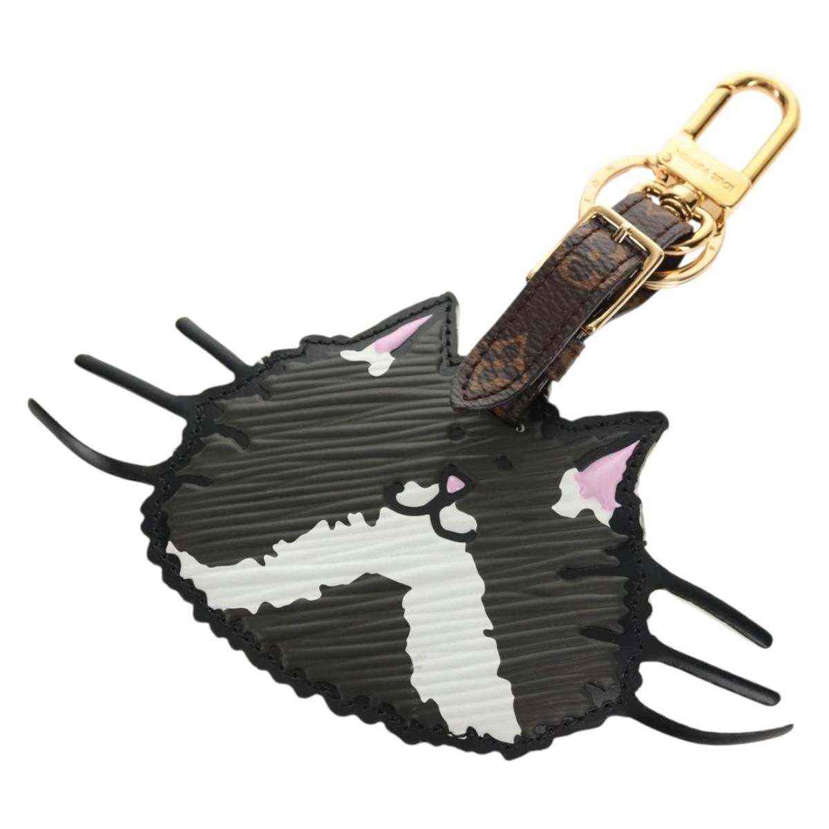 LOUIS VUITTON Monogram Catgram Porte Address Key Holder Gray MP2282 Auth 145598A