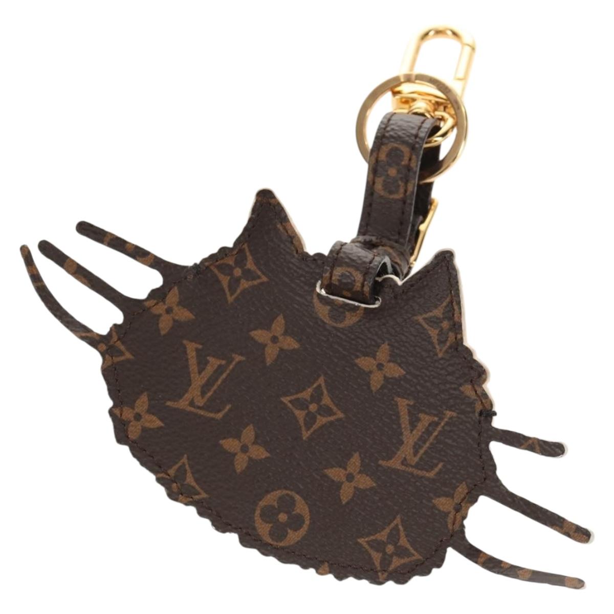 LOUIS VUITTON Monogram Catgram Porte Address Key Holder Gray MP2282 Auth 145598A