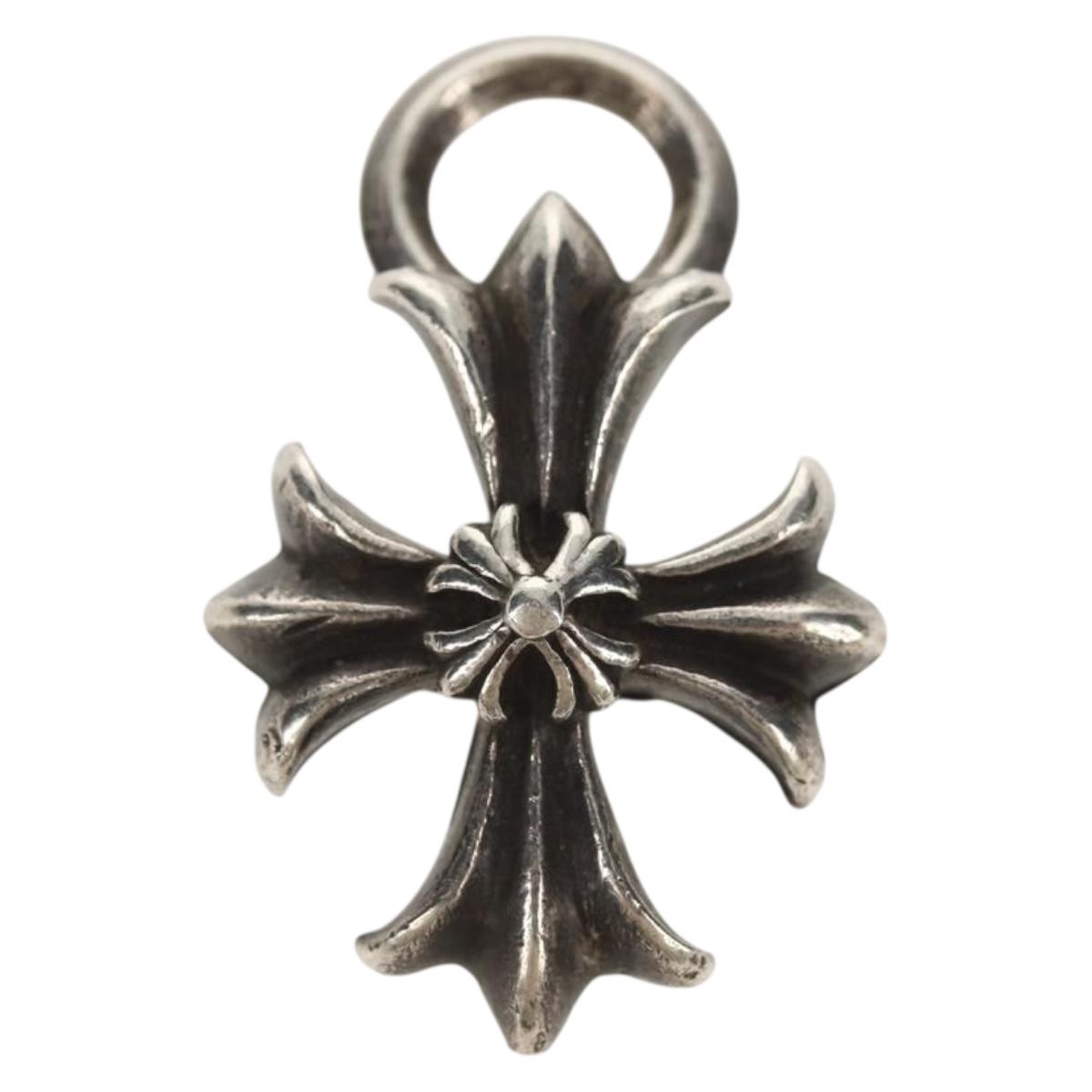 Chrome Hearts CH Plus Pendant Top Ag925 Silver Auth 145602AM