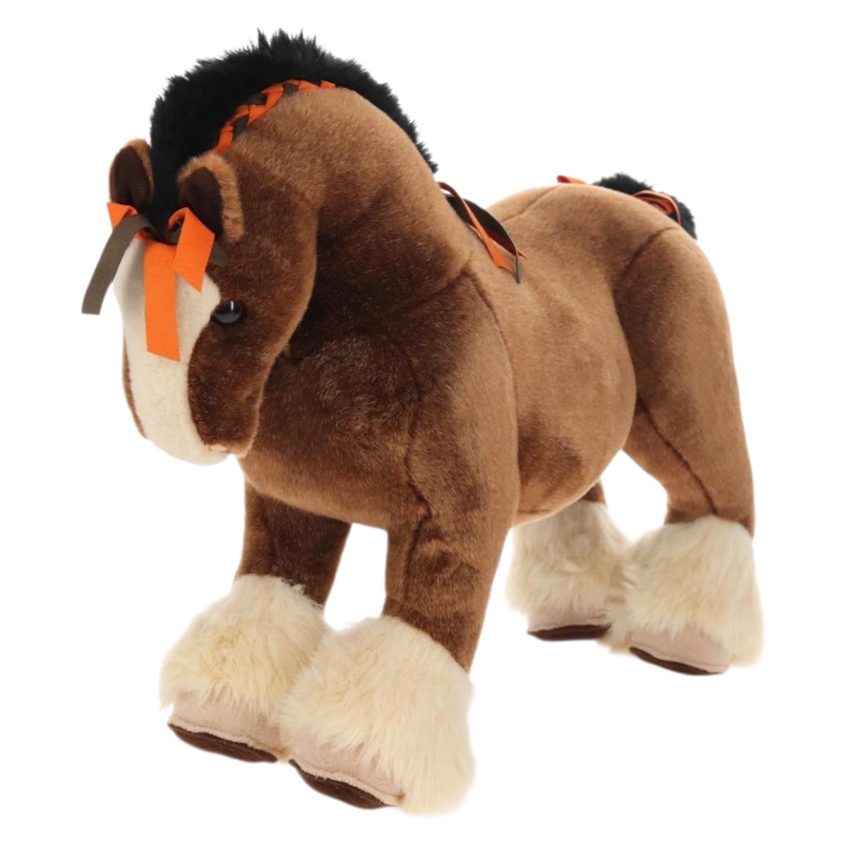 HERMES Elmy PM Stuffed Polyester Brown Auth 145604M