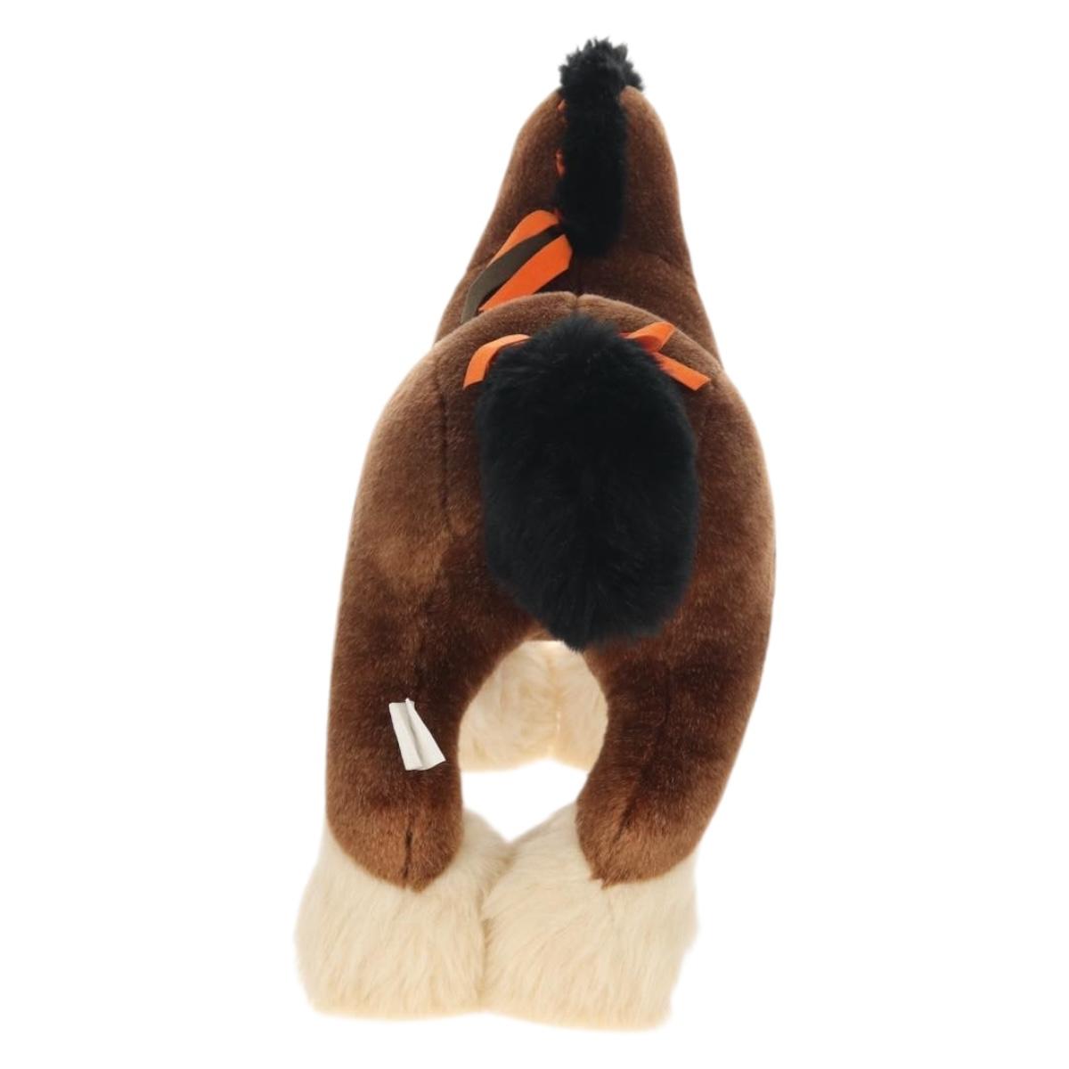 HERMES Elmy PM Stuffed Polyester Brown Auth 145604M