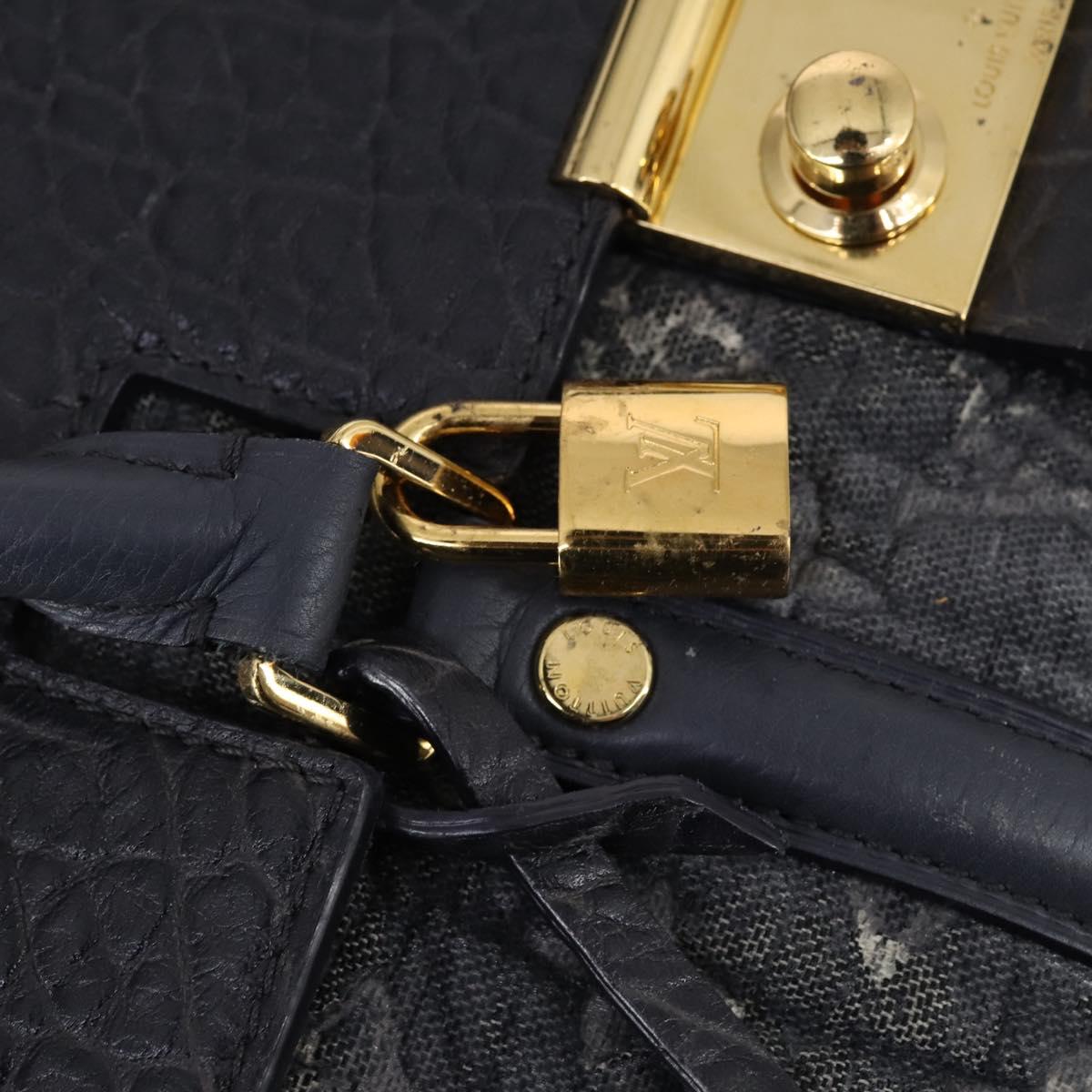 LOUIS VUITTON Monogram Volupte Psyche Boston Bag 2way Gray M93486 LV Auth 145605