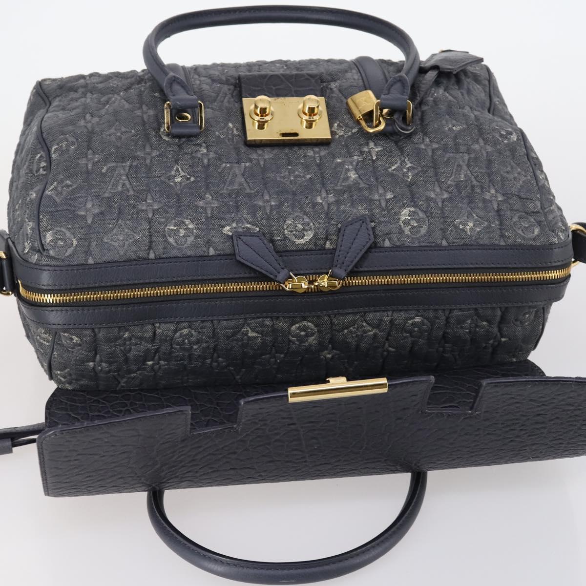 LOUIS VUITTON Monogram Volupte Psyche Boston Bag 2way Gray M93486 LV Auth 145605