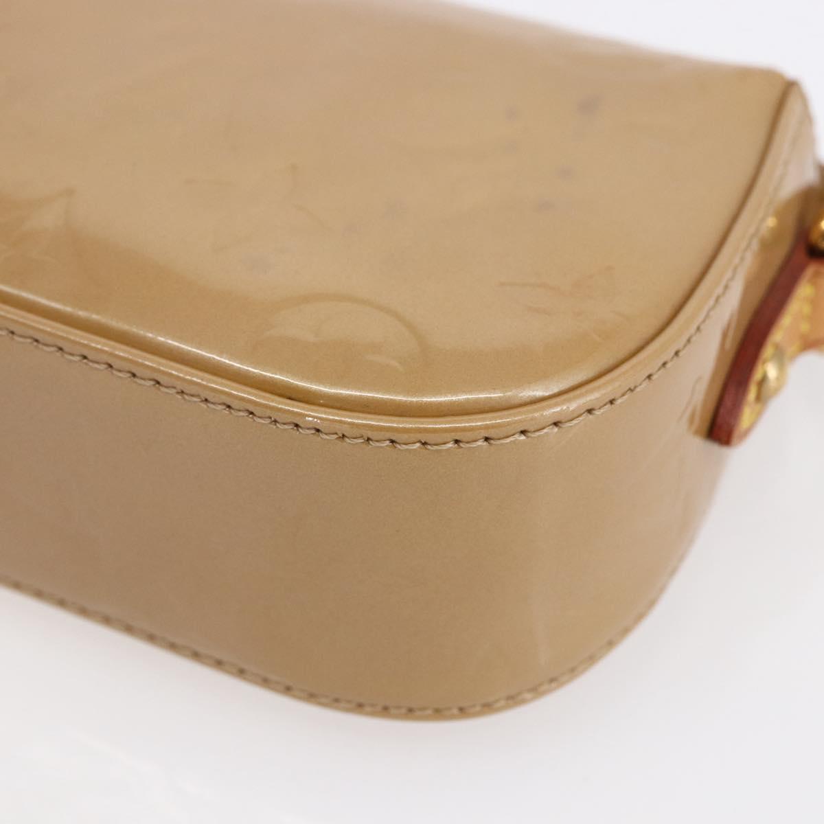 LOUIS VUITTON Monogram Vernis Malibu Street Bag Noisette M91506 LV Auth 145614