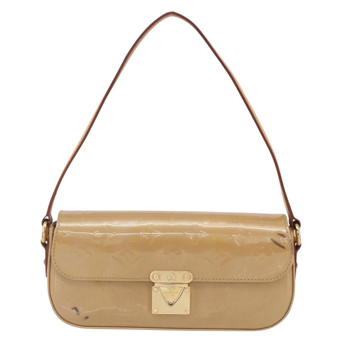 LOUIS VUITTON Monogram Vernis Malibu Street Bag Noisette M91506 LV Auth 145614