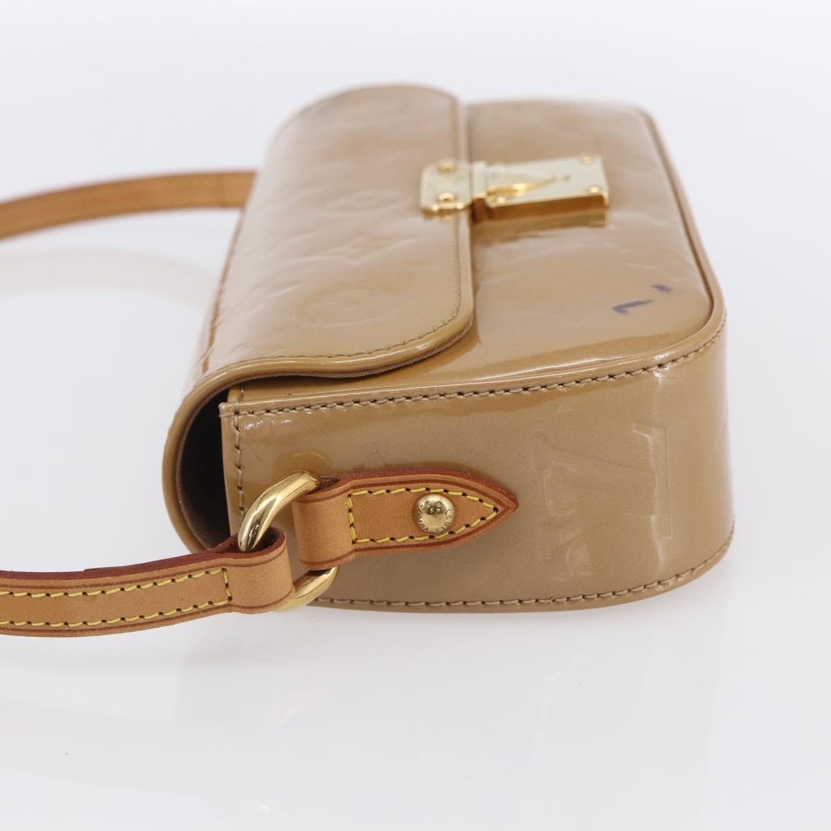LOUIS VUITTON Monogram Vernis Malibu Street Bag Noisette M91506 LV Auth 145614