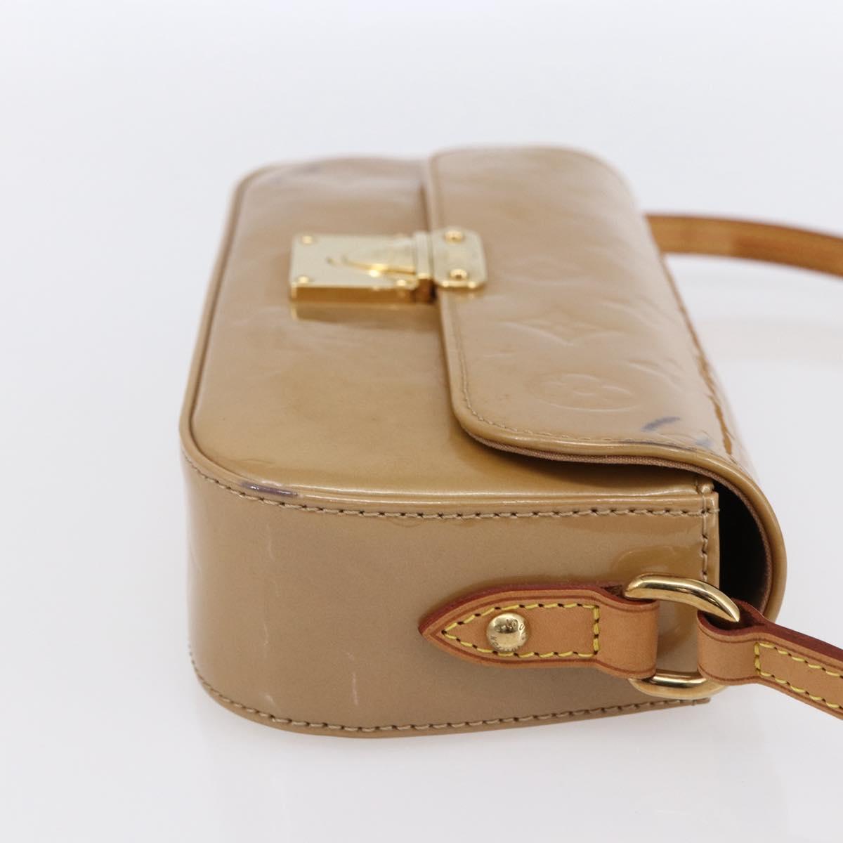 LOUIS VUITTON Monogram Vernis Malibu Street Bag Noisette M91506 LV Auth 145614