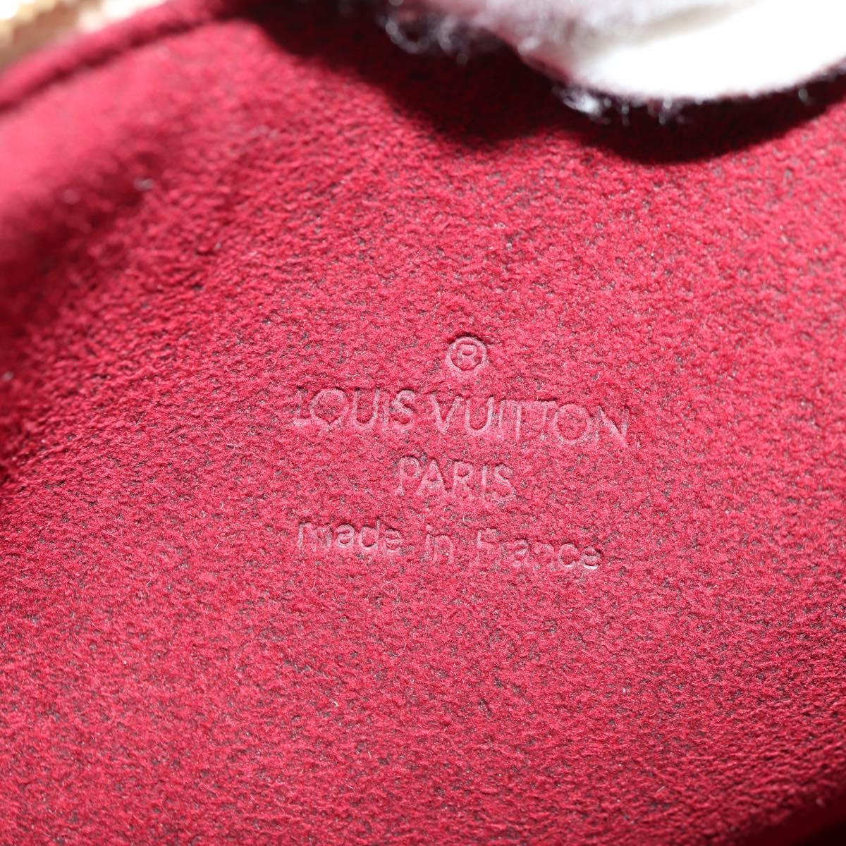 LOUIS VUITTON Multicolor Pochette Accessoires Pouch White M92649 LV Auth 145617V