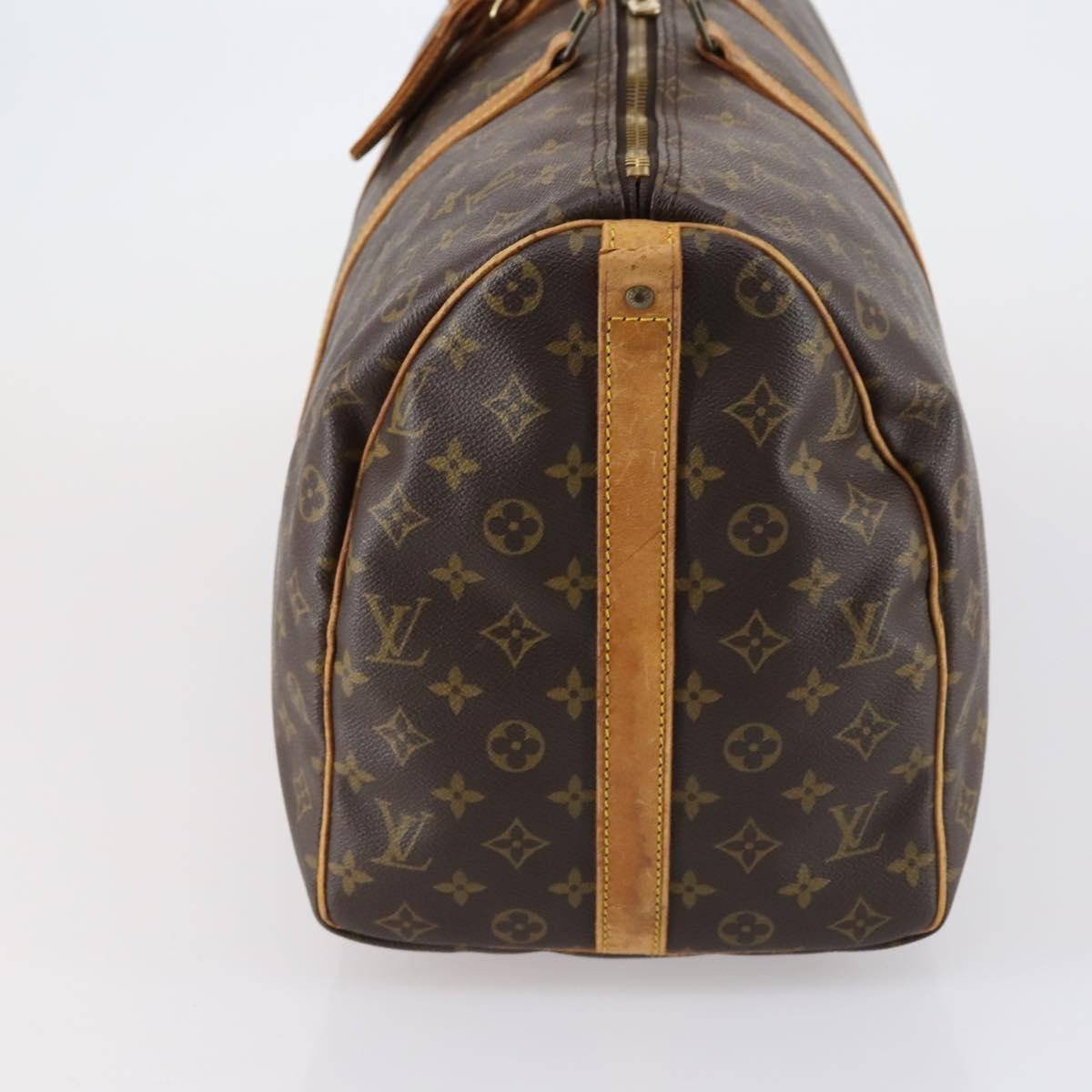 LOUIS VUITTON Monogram Keepall Bandouliere 50 Boston Bag M41416 LV Auth 145618
