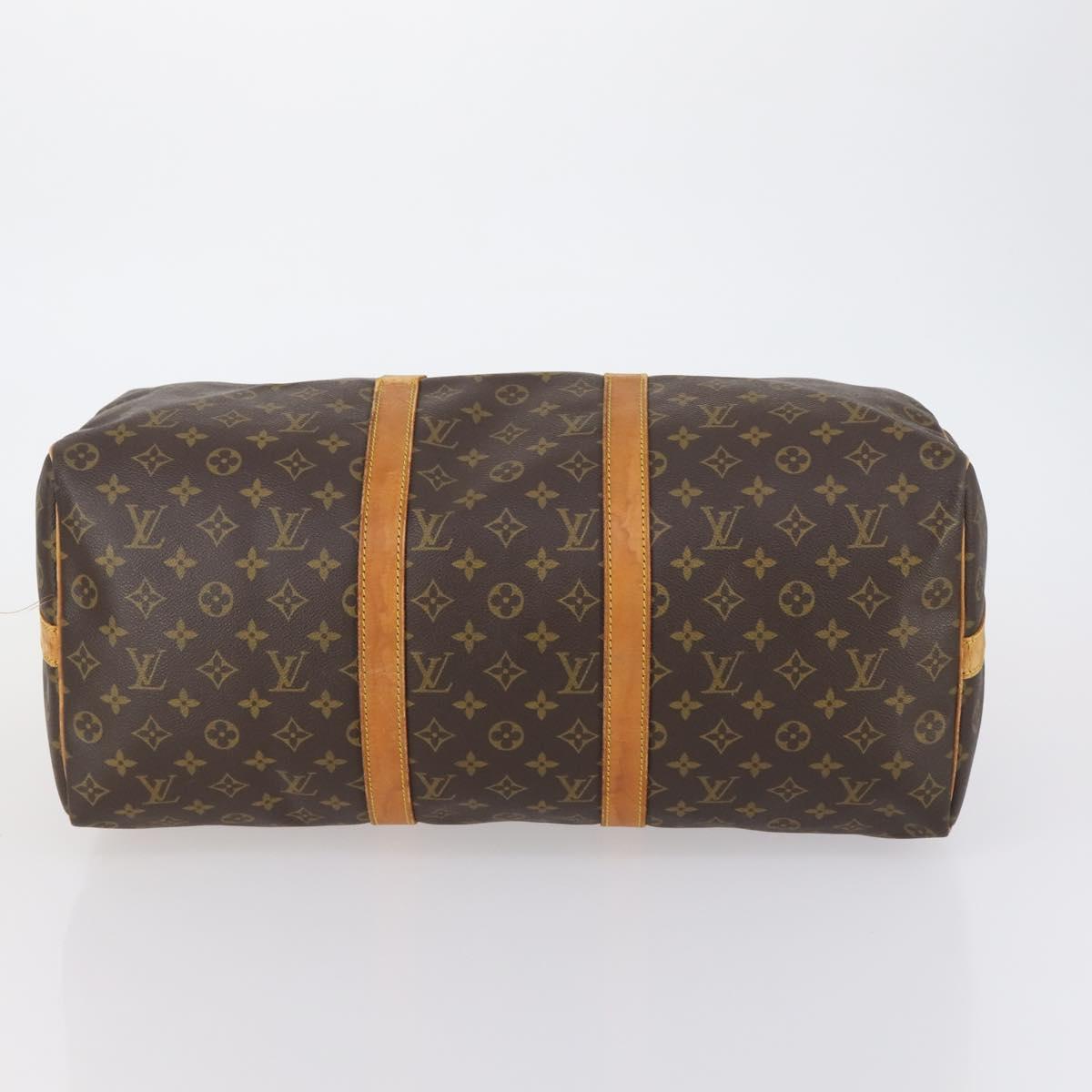 LOUIS VUITTON Monogram Keepall Bandouliere 50 Boston Bag M41416 LV Auth 145618