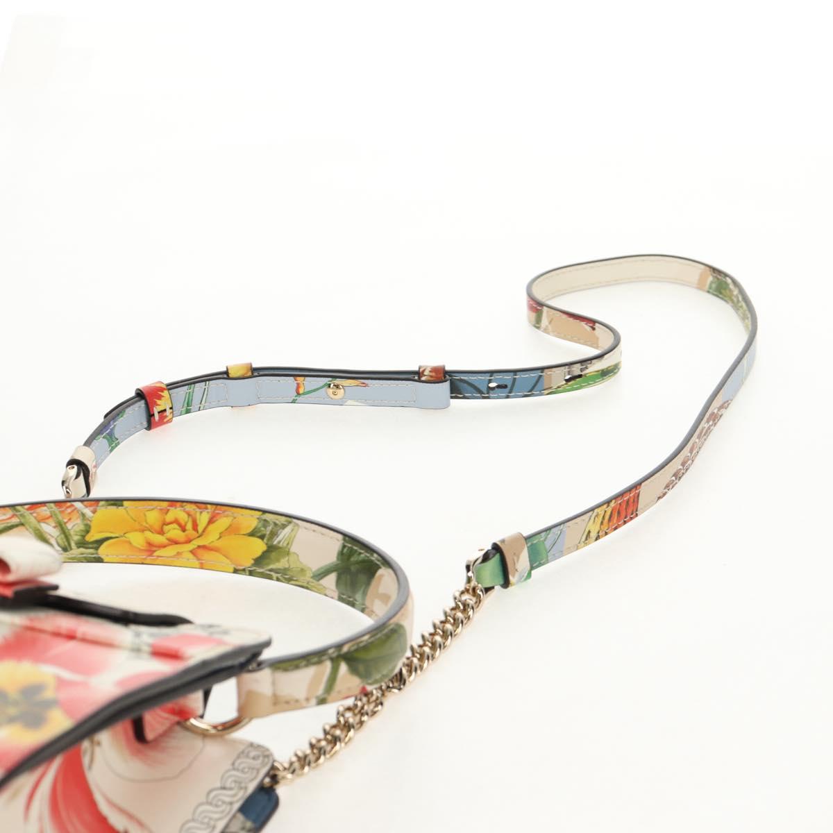 Salvatore Ferragamo Vala Hand Bag Leather 2way Multicolor Gold Auth 145624V