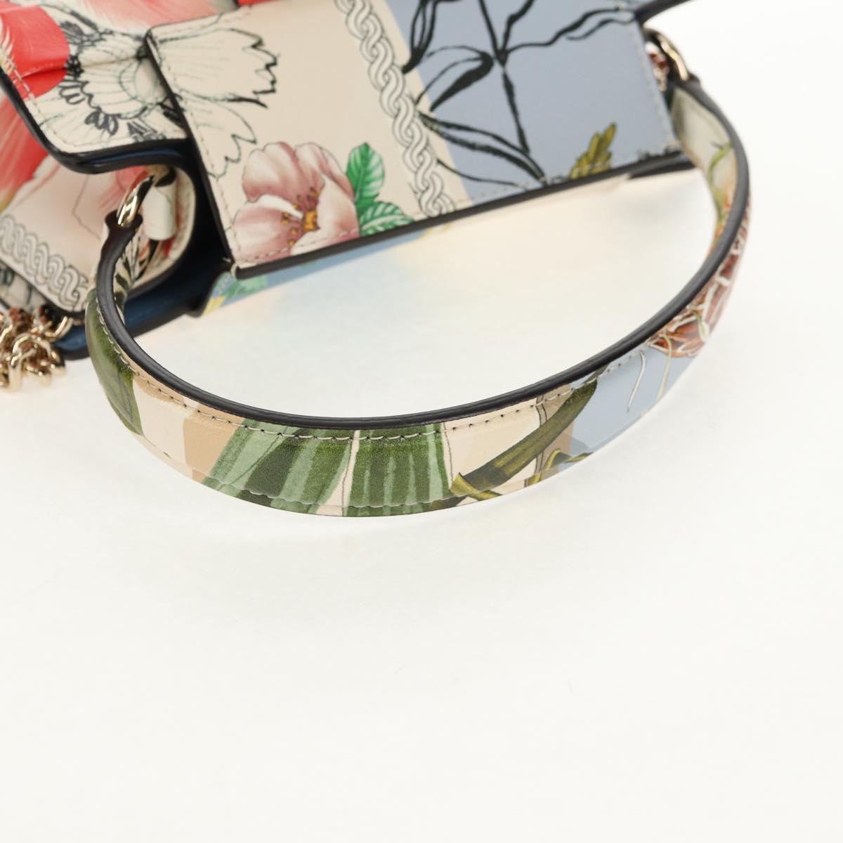 Salvatore Ferragamo Vala Hand Bag Leather 2way Multicolor Gold Auth 145624SAV