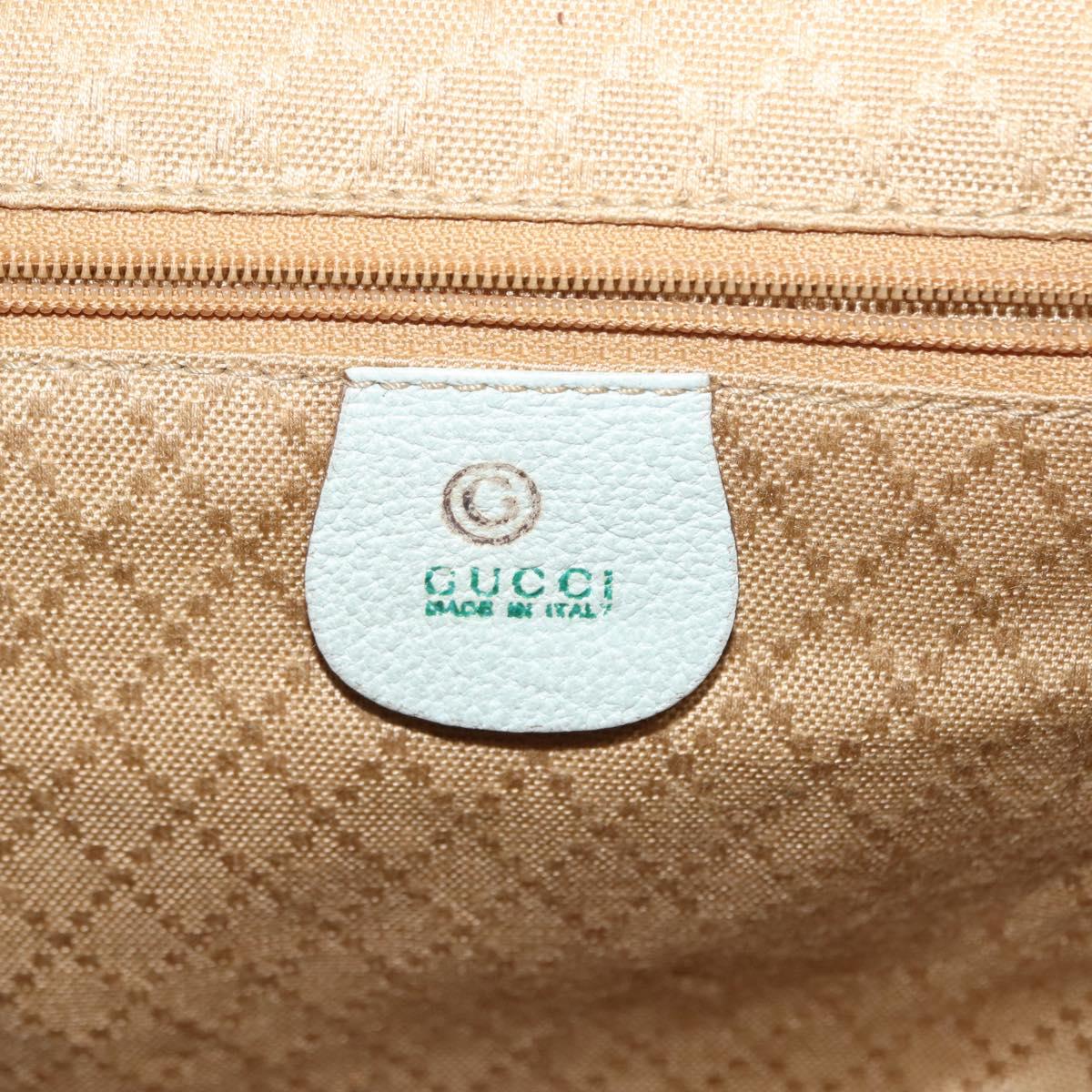 GUCCI Bamboo Backpack Suede Outlet Light Blue Gold 003 2058 9016 Auth 145652