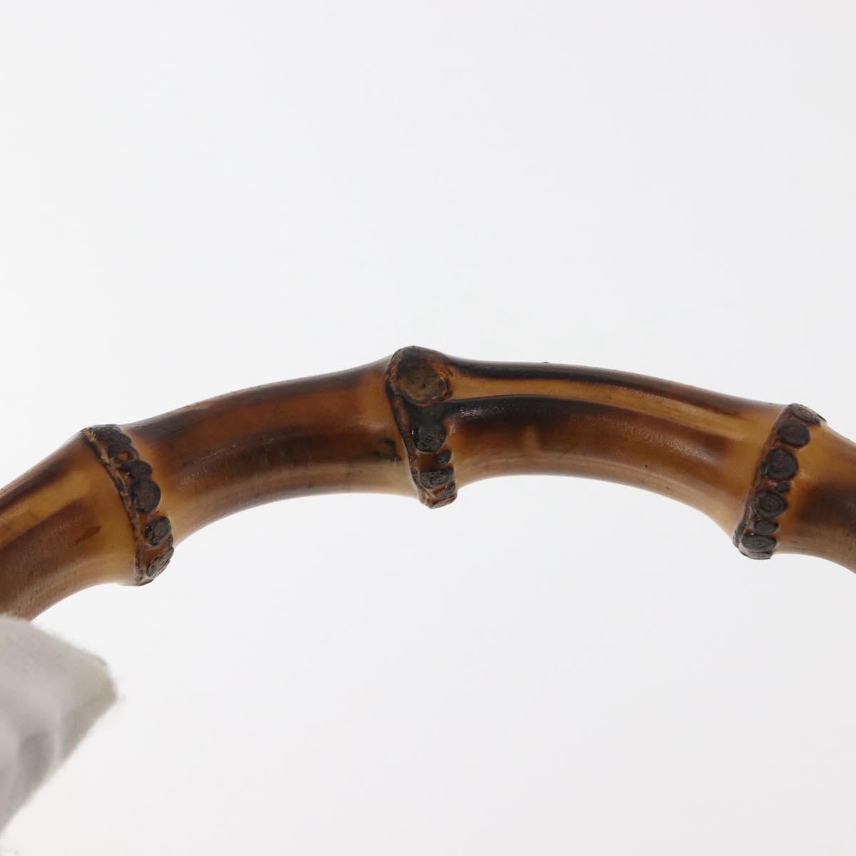 GUCCI Bamboo Backpack Suede Outlet Light Blue Gold 003 2058 9016 Auth 145652