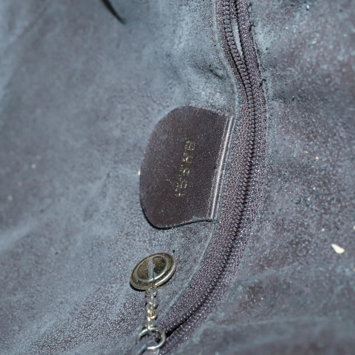 GUCCI Bamboo Shoulder Bag Leather 2way Brown Gold 001 1781 1577 0 Auth 145658