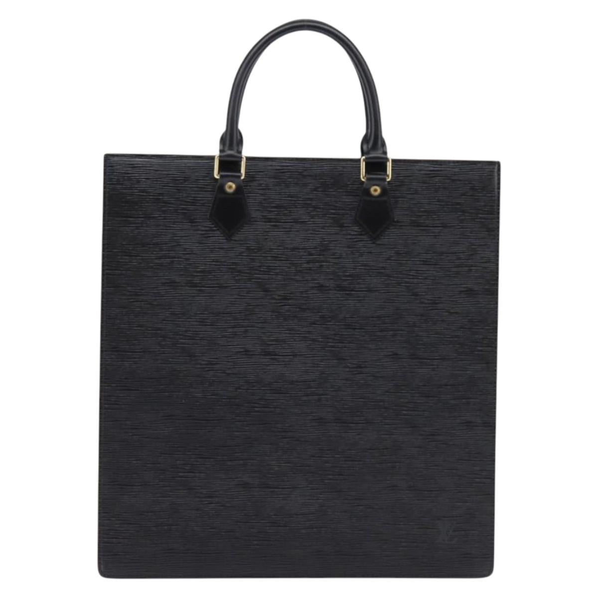 LOUIS VUITTON Epi Sac Plat Hand Bag Black M59082 LV Auth 145660