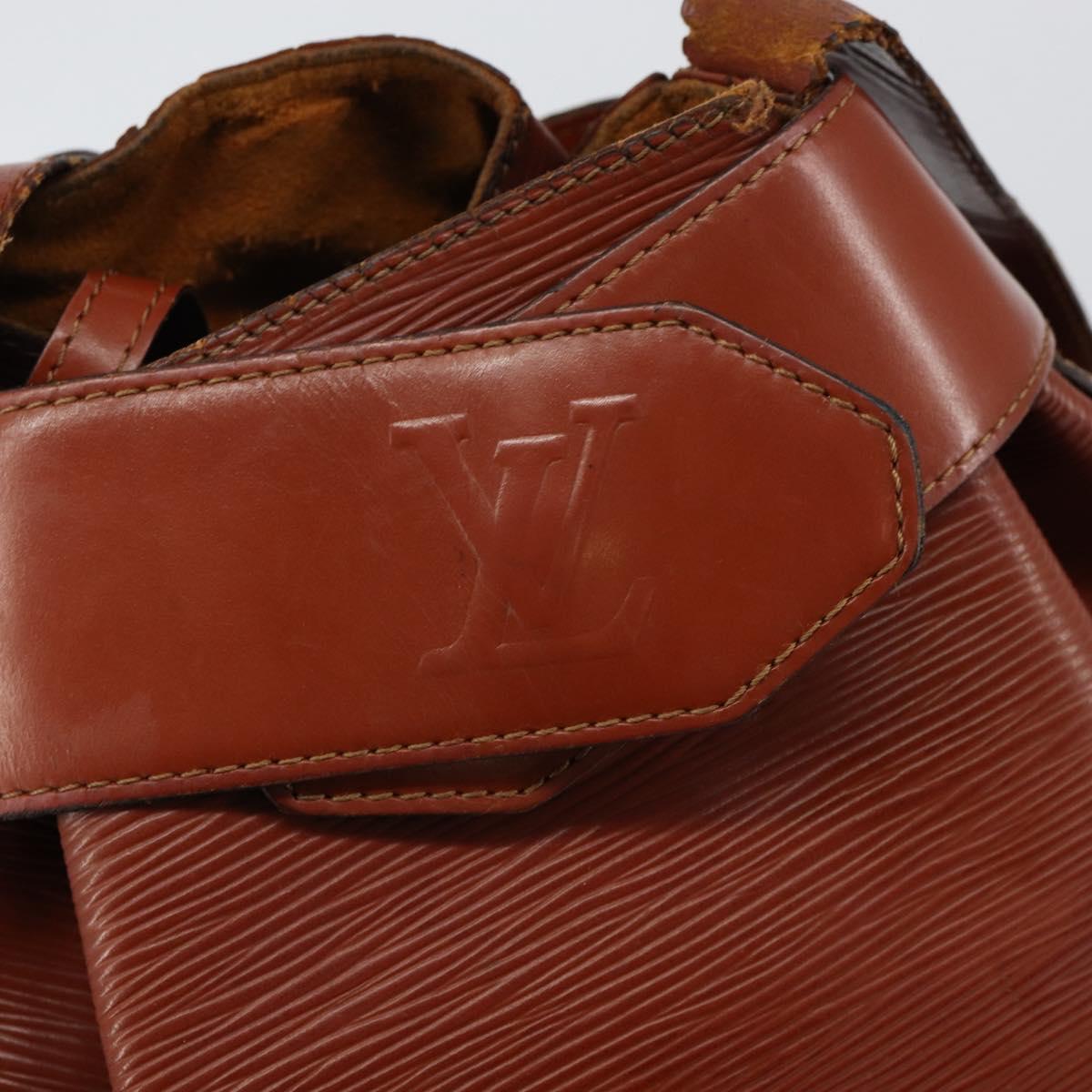 LOUIS VUITTON Epi Sac Depaule GM Shoulder Bag Brown M80193 LV Auth 145664