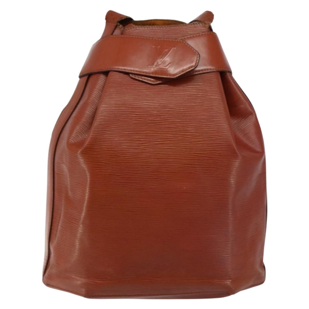 LOUIS VUITTON Epi Sac Depaule GM Shoulder Bag Brown M80193 LV Auth 145664