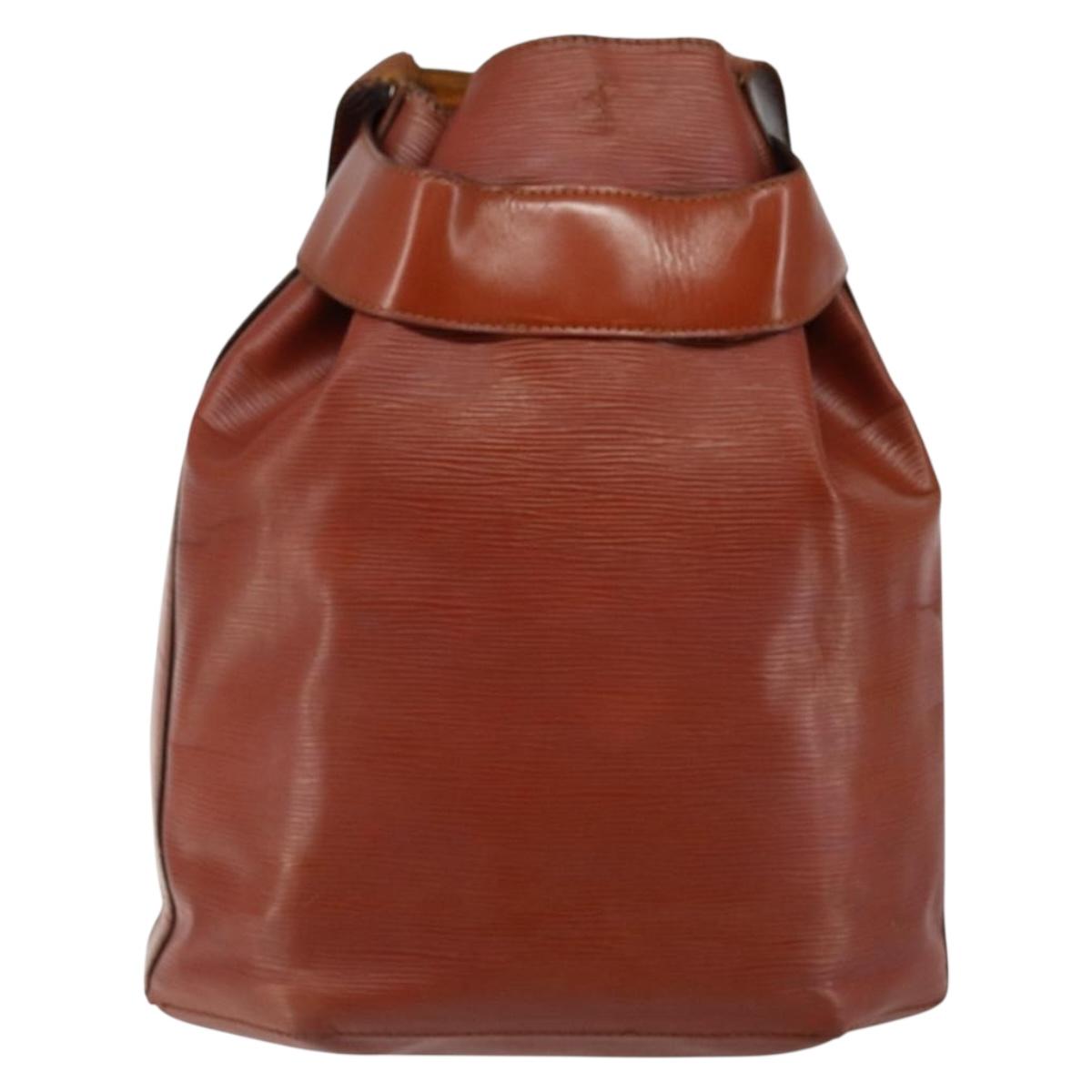 LOUIS VUITTON Epi Sac Depaule GM Shoulder Bag Brown M80193 LV Auth 145664
